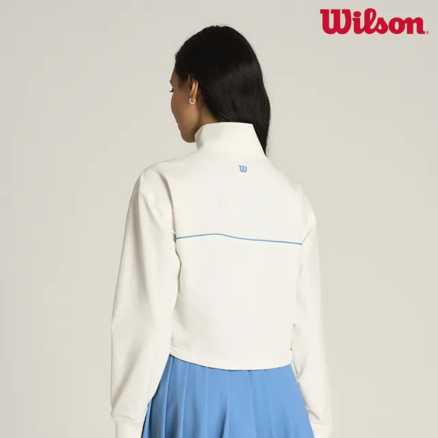 【WILSON】Davenport Woven Popover 女款 服飾 外套 長袖上衣 白色 WW00210W002001