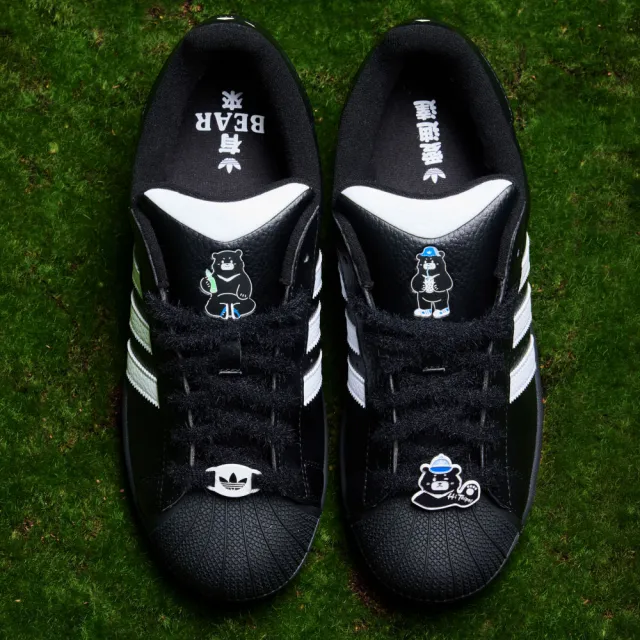 【adidas 愛迪達】TAIPEI 黑熊 X SUPERSTAR II 運動休閒鞋 貝殼鞋 男鞋/女鞋 - Originals LB5494