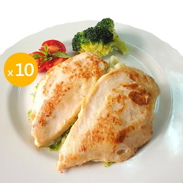 【卜蜂】醃漬去骨雞胸肉 超值10包組_共20片_生醃品.momo美味標章(200g/2片/包_團購.露營.居家料理)