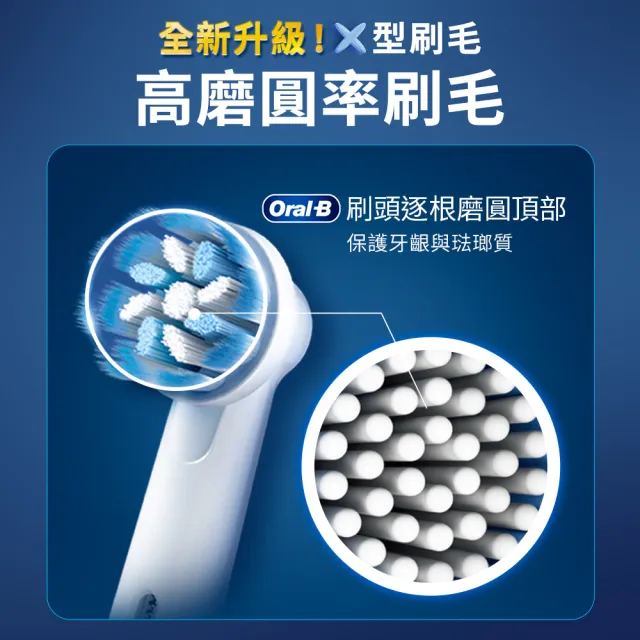 【Oral-B 歐樂B】電動牙刷 EB20-6 基礎清潔X型刷頭 官方正貨