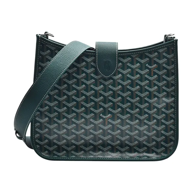 【GOYARD 高雅德】經典Musette PM系列印花防水帆布肩背/斜背包(綠色)
