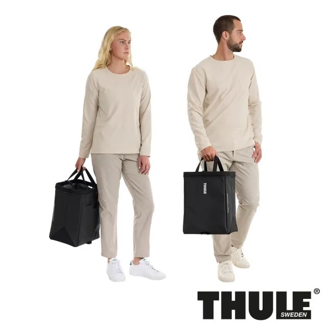 【Thule 都樂】Chasm 自行車用 InLock 25L 貨物置物袋 黑色 (週年慶/露營/旅行/收納)