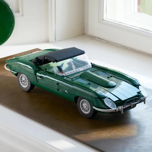 【LEGO 樂高】Icons 11381 Jaguar E-Type(捷豹 跑車模型 禮物 玩具)
