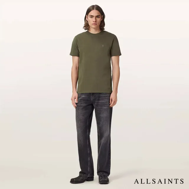 【ALLSAINTS】DEXTER 公羊頭刺繡T恤-綠 M005JD(正常版型)
