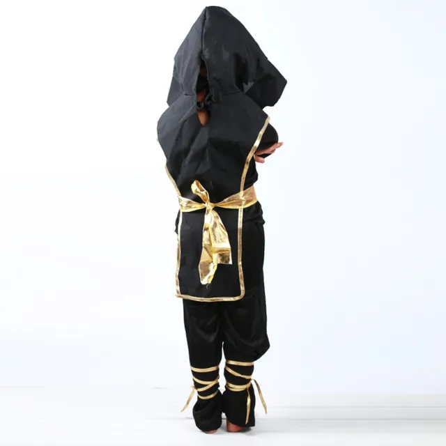 【橘魔法】日本忍者刺客連身套裝 附頭套 萬聖節服裝 兒童 男童 童裝 角色扮演 裝扮 表演 戲劇 cosplay