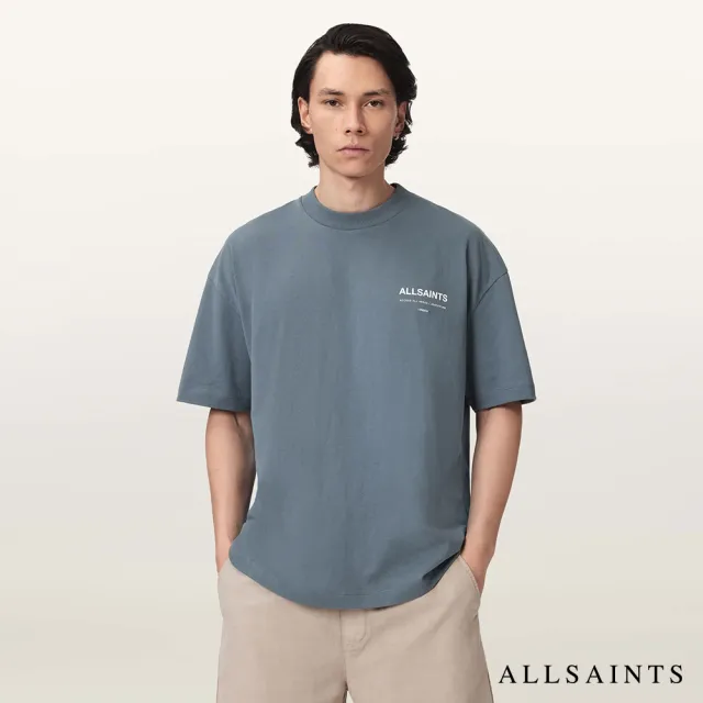 【ALLSAINTS】BACKSTAGE 短袖T恤-藍 M033PF(寬鬆版型)