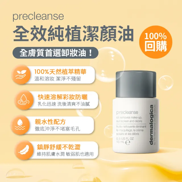 【dermalogica 德卡】疲憊肌充電組(潔膚蜜50ml+多維面膜10ml+純植卸妝油15ml)(momo x KINGJUN美妝聯名袋)