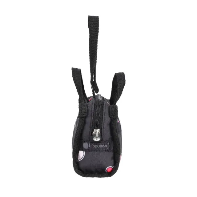 【Lesportsac】Micro Weekender Charm 小吊掛飾零錢包 收納袋(愛心貼紙印花)
