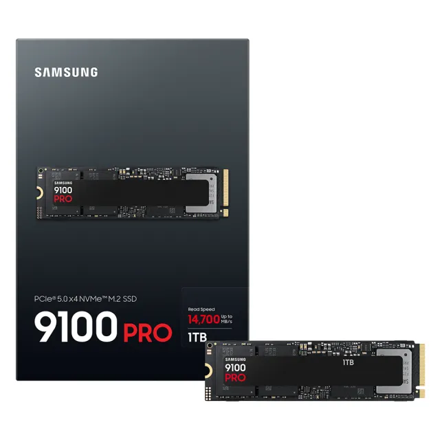 【Samsung 三星】9100 PRO 1TB M.2 2280 PCIe 5.0 SSD固態硬碟(MZ-VAP1T0BW)
