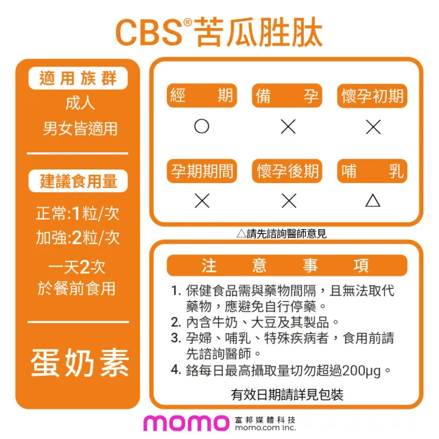 【甘味人生】CBS苦瓜胜月太(60粒x4盒/檢場/衡穩配方:鉻酵母/美國專利山苦瓜/代謝平衡/送禮/父親節/中秋)