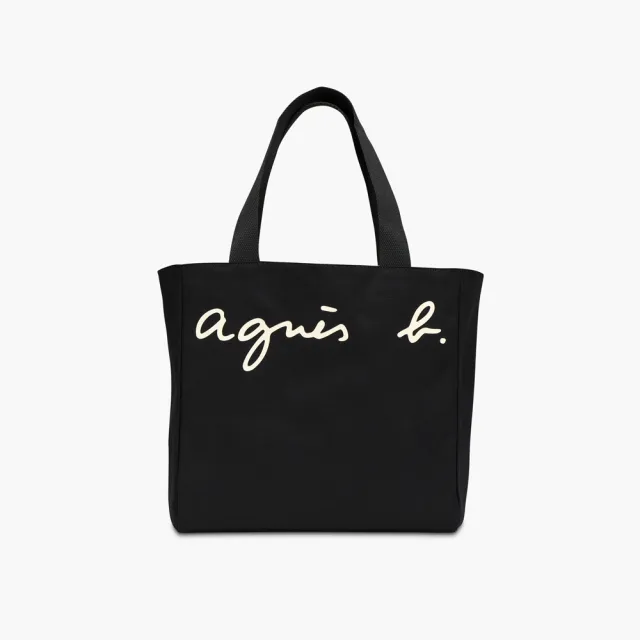 【agnes b.】Voyage 大款 棉質logo肩背托特包 多款任選