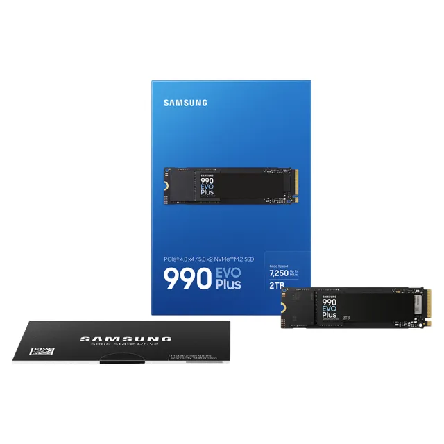 【Samsung 三星】990 EVO Plus 2TB M.2 2280 PCIe 4.0 SSD固態硬碟(MZ-V9S2T0BW/讀7250M/寫6300M)