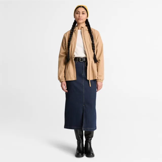【Timberland】女款白色休閒短袖T恤(0YH5UCM9)
