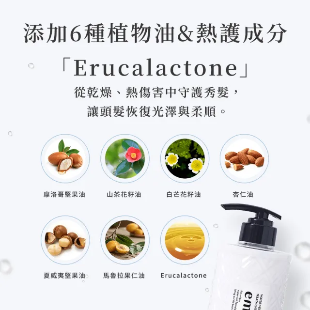 【Emplir 安珀麗】水光凜潤護髮素 420mL(溫和保濕/水潤修護/無矽靈/頭皮護理)