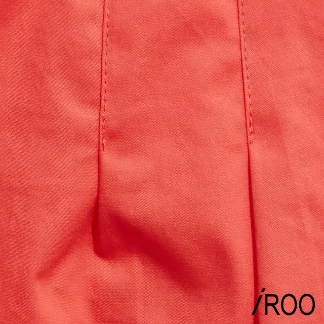 【iROO】圖騰蕾絲A字短裙