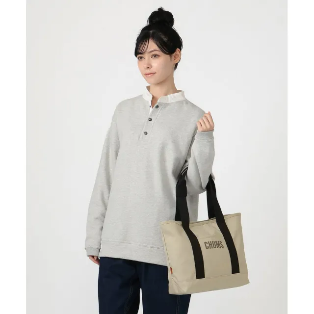 【CHUMS】CHUMS 休閒 Recycle CHUMS Ordinary Tote Bag托特包(約9L) 米灰色 男女 (CH604092G057)