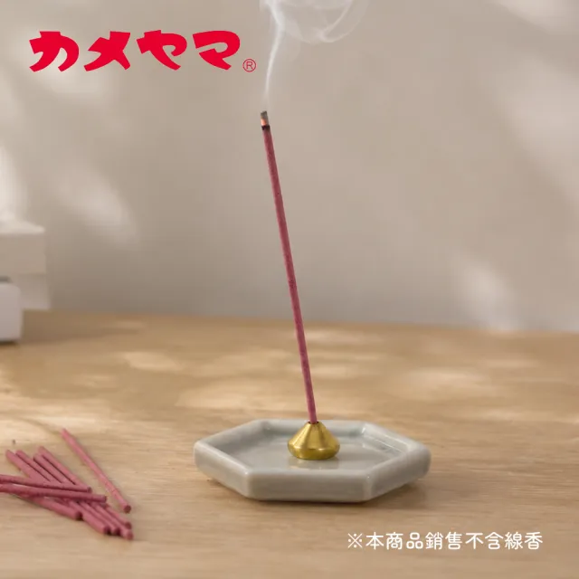 【Kameyama candle house】KOH 美濃燒線香盤+黃銅線香座組