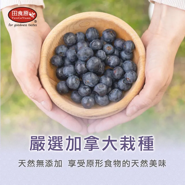 【田食原】(夾鏈新包裝)冷凍栽種藍莓共2kg(500gx4包) 加拿大進口 A級 大腸桿菌/防腐劑/重金屬/農藥檢驗通過
