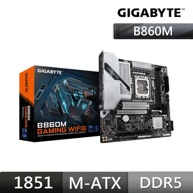 【技嘉】顯卡+主機板★GeForce RTX5070 WINDFORCE OC SFF 12G 顯示卡+B860M GAMING WIFI6 DDR5 Intel主機板