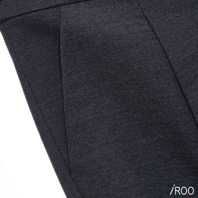 【iROO】精緻剪裁修身窄管褲