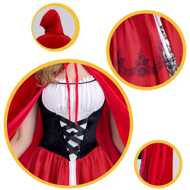 【橘魔法】大人童話小紅帽服裝 萬聖節服裝 角色扮演 表演 戲劇 道具 裝扮 變裝派對 主題 尾牙 cosplay