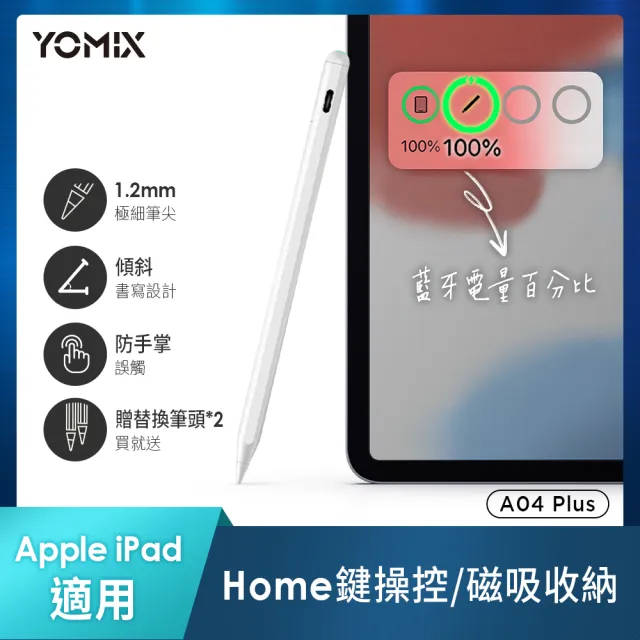 【Apple】2026 iPad Air M4晶片/11吋/WiFi/128G 平板電腦(A04 Plus觸控筆+三折筆槽殼+鋼化保貼組)
