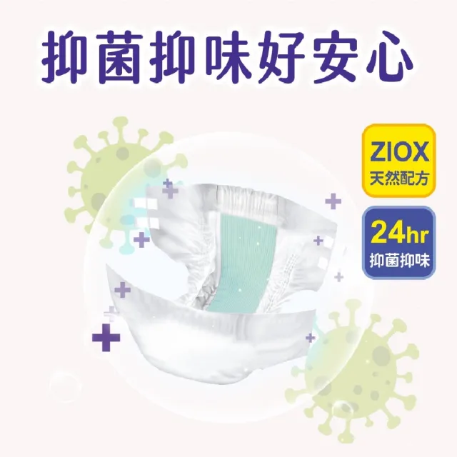 【安安成人】★momo獨家★紙尿褲淨爽型M-XL號(單色包M15片x6包/L-XL13片x6包 箱購 黏貼型)