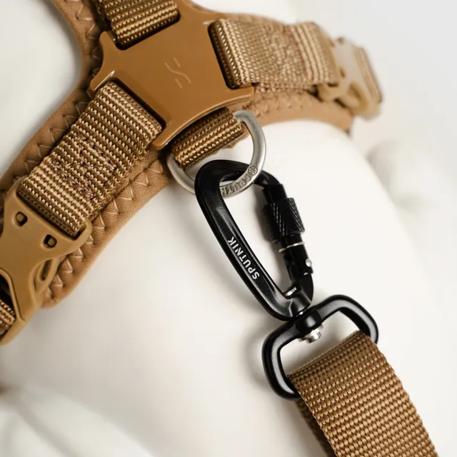 【SPUTNIK 斯普尼克】Ultra Explore 寵物牽繩 Leash-M 卡其色 (寵物牽繩/貓狗適用/寵物外出用品)