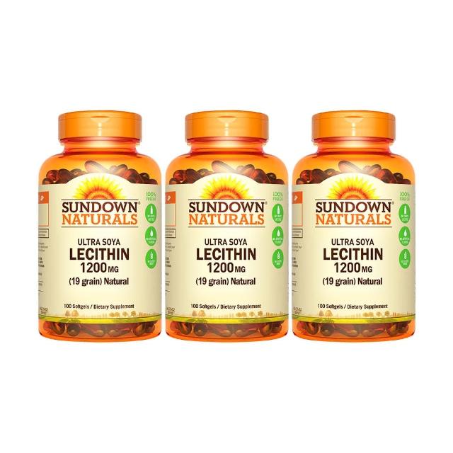 即期品【Sun 日落恩賜】超級61頂級卵磷脂膠囊3瓶組(共300粒)
