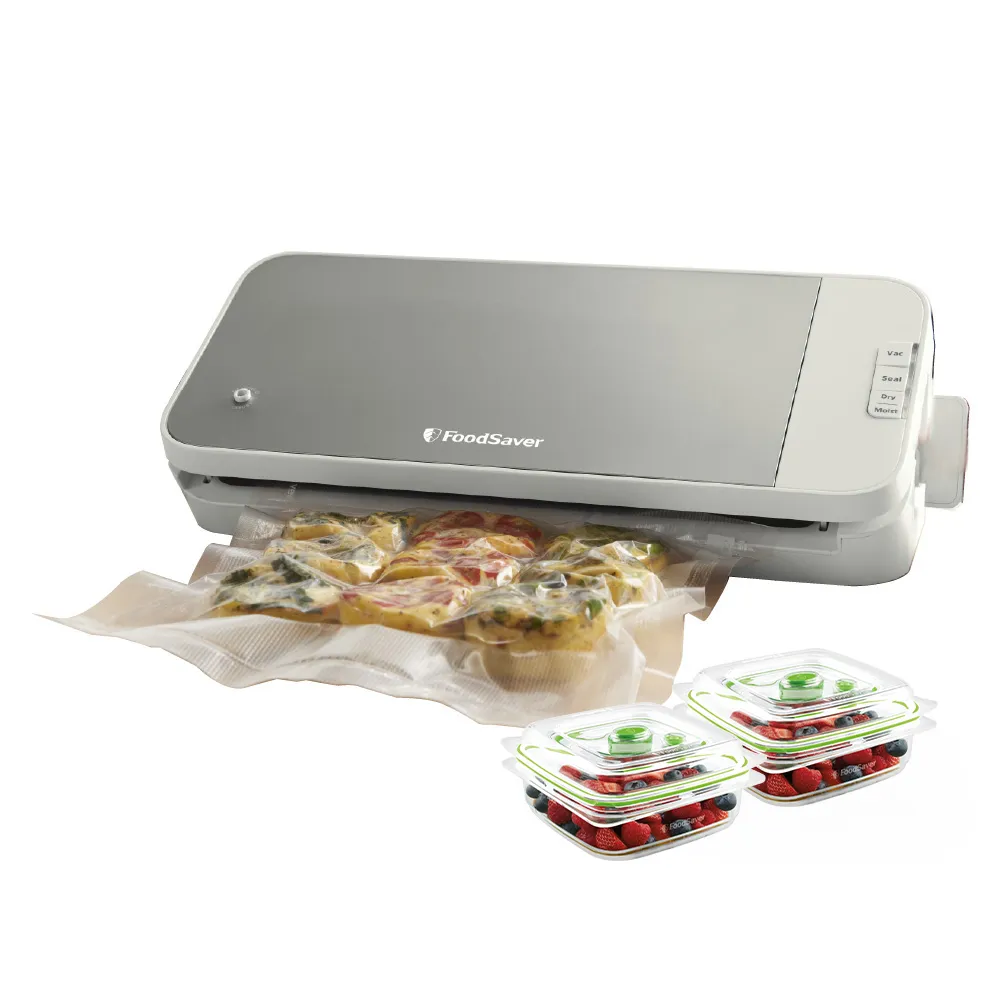 【FoodSaver】真空保鮮機VS2150+真空密鮮盒2入組(小-0.7L)(真空機/包裝機/封口機)
