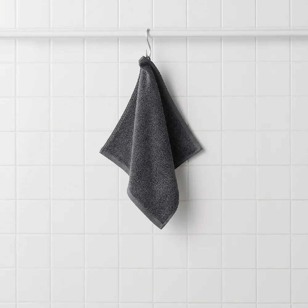 【MUJI 無印良品】棉圈絨雙線織手巾/可吊掛(灰色/柔白/粉米/綠色/墨灰)