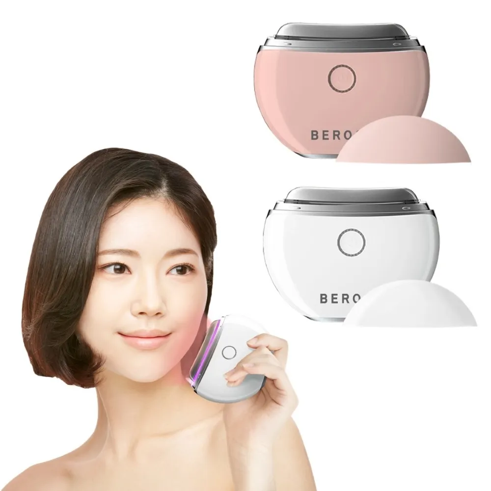 【Beroso 倍麗森】買一送一緊緻美顏溫感震動按摩儀餅乾機(拉提美容儀 美容儀 臉部美容儀)