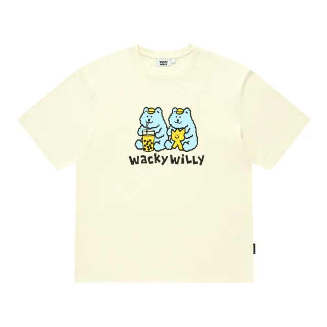 【Wacky WiLLY】台灣限定 KIKY珍珠奶茶短袖T恤 奶油白(UNI短袖上衣)