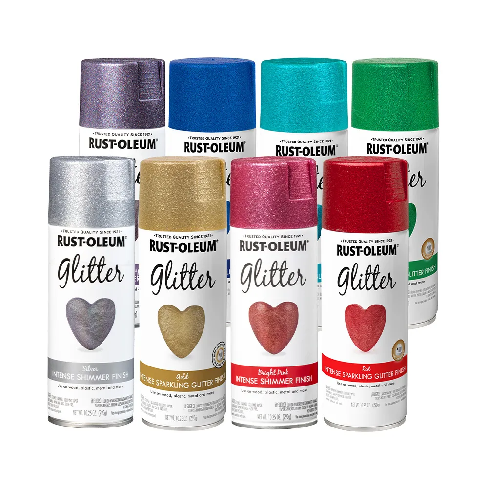 【RUST-OLEUM 樂立恩塗料】金蔥亮片噴漆 多色澤(亮粉閃爍反光／290g)