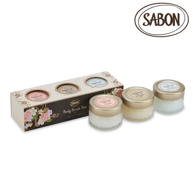 【SABON】官方直營 迷你身體磨砂膏禮盒(身體磨砂膏60gx3)