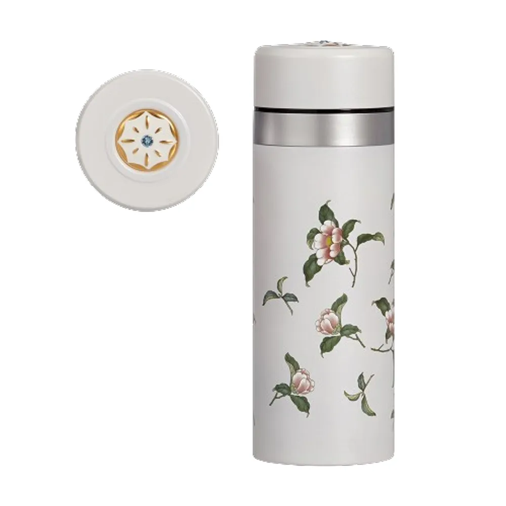 【乾唐軒】吉星花神保溫杯  330ml(鎏金/ 2色)