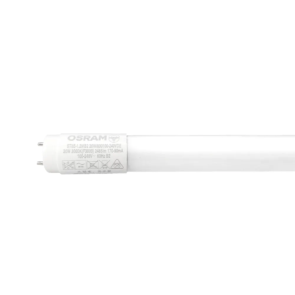 【Osram 歐司朗】LED T8 2尺 10W 燈管 白光 黃光 自然光 25入組(LED T8  全電壓)