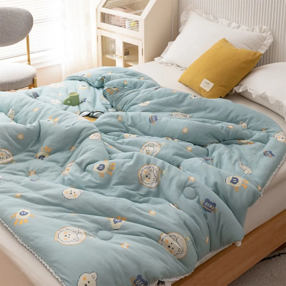 【寢聚 Sleep Club】韓系針織棉雲朵被 四季被 棉被 涼被 多色任選 雙人被 150x200cm 涼被/冷氣毯