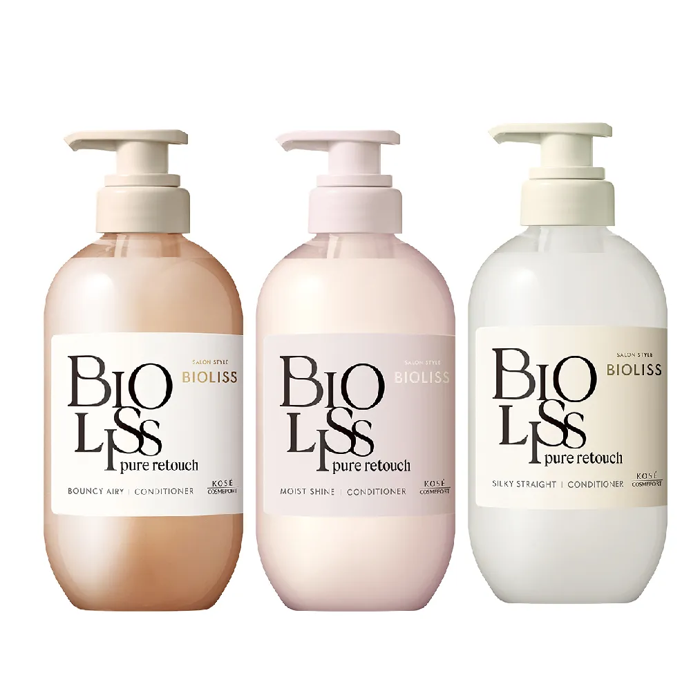 【KOSE BIOLISS】苾歐莉絲 植感扁塌對策蓬鬆 毛躁對策修護 蜷曲對策絲滑 潤髮乳(480ml)