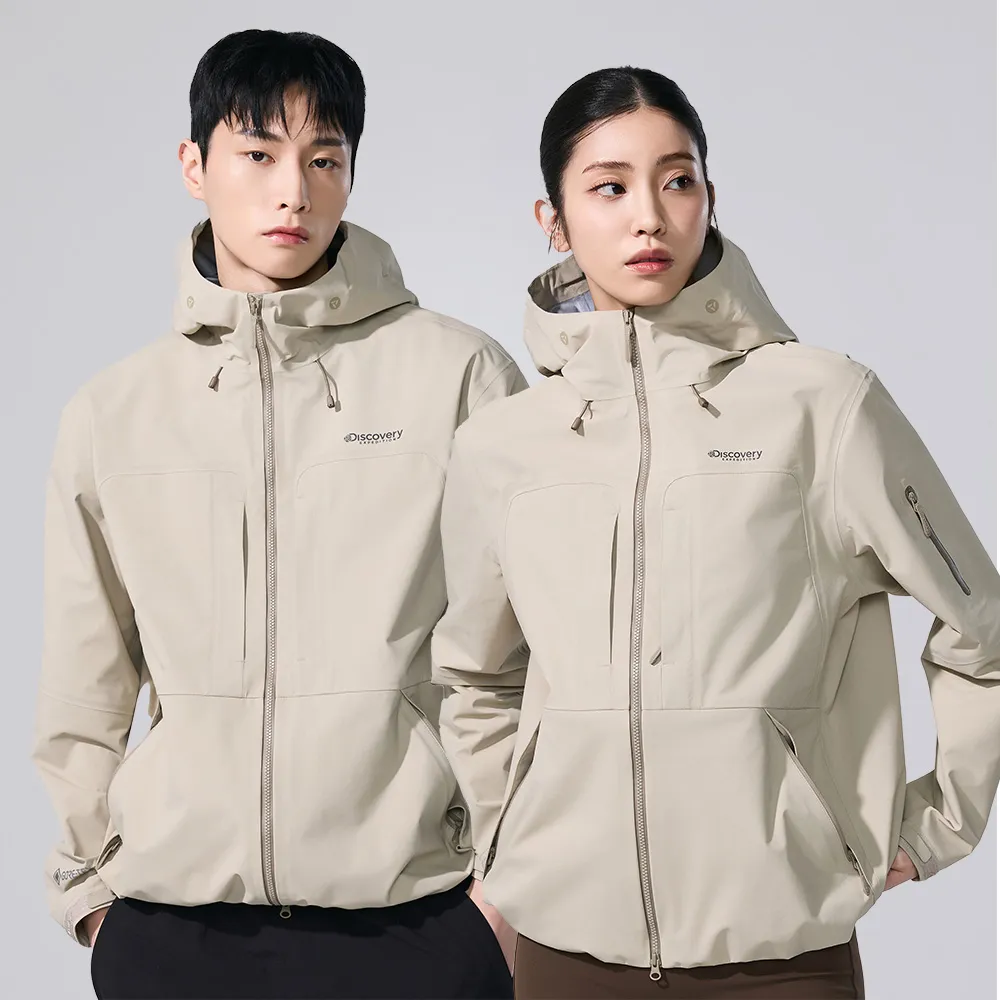 【Discovery Expedition】Uni GORE-TEX 3L 連帽外套 機能外套 防風 防潑水 (DXWJ2K061-BES)