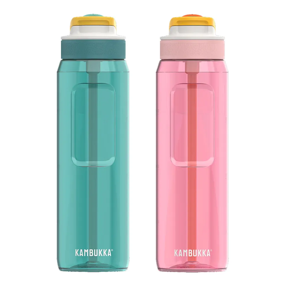 【KAMBUKKA 卡沛卡】Lagoon 趣吸瓶 Tritan 1000ml/多色任選(吸管杯/運動水壺/運動水瓶/兒童水壺)