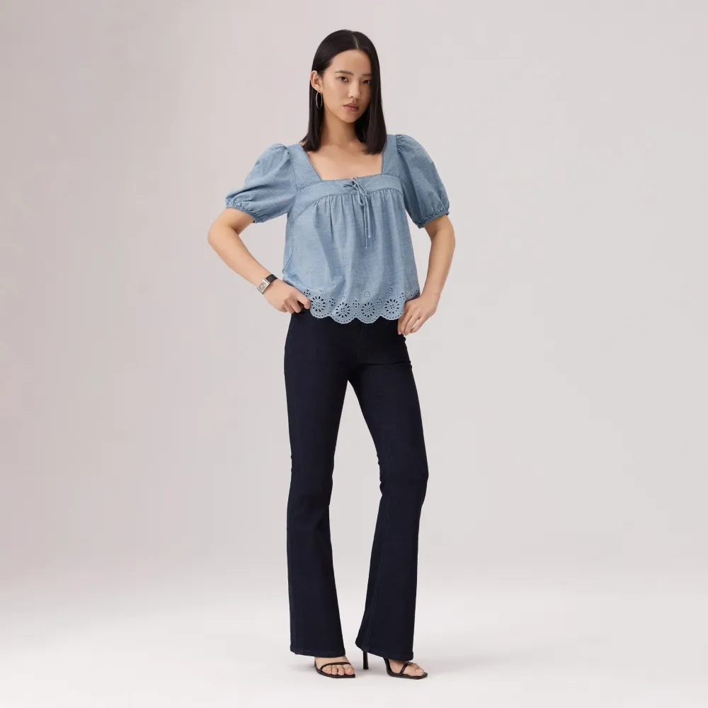 【LEVIS】726™ 高腰 喇叭褲 Cool系列 涼感牛仔褲 高腰牛仔褲 女生牛仔褲 人氣新品 A3410-0189