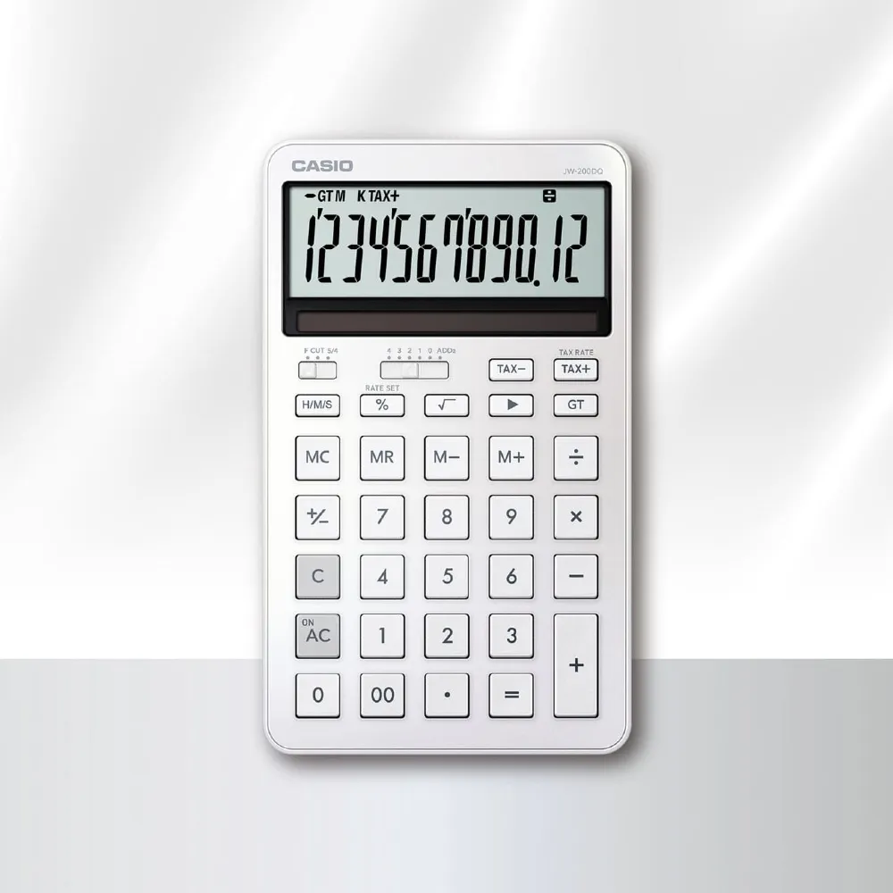 【CASIO 卡西歐】12位數 時尚計算機(JW-200DQ-WE)