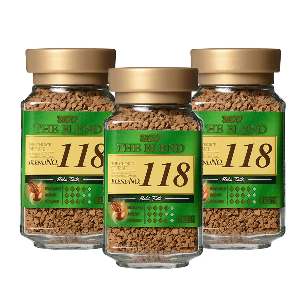 【UCC】118即溶咖啡x3罐組(90g/罐)