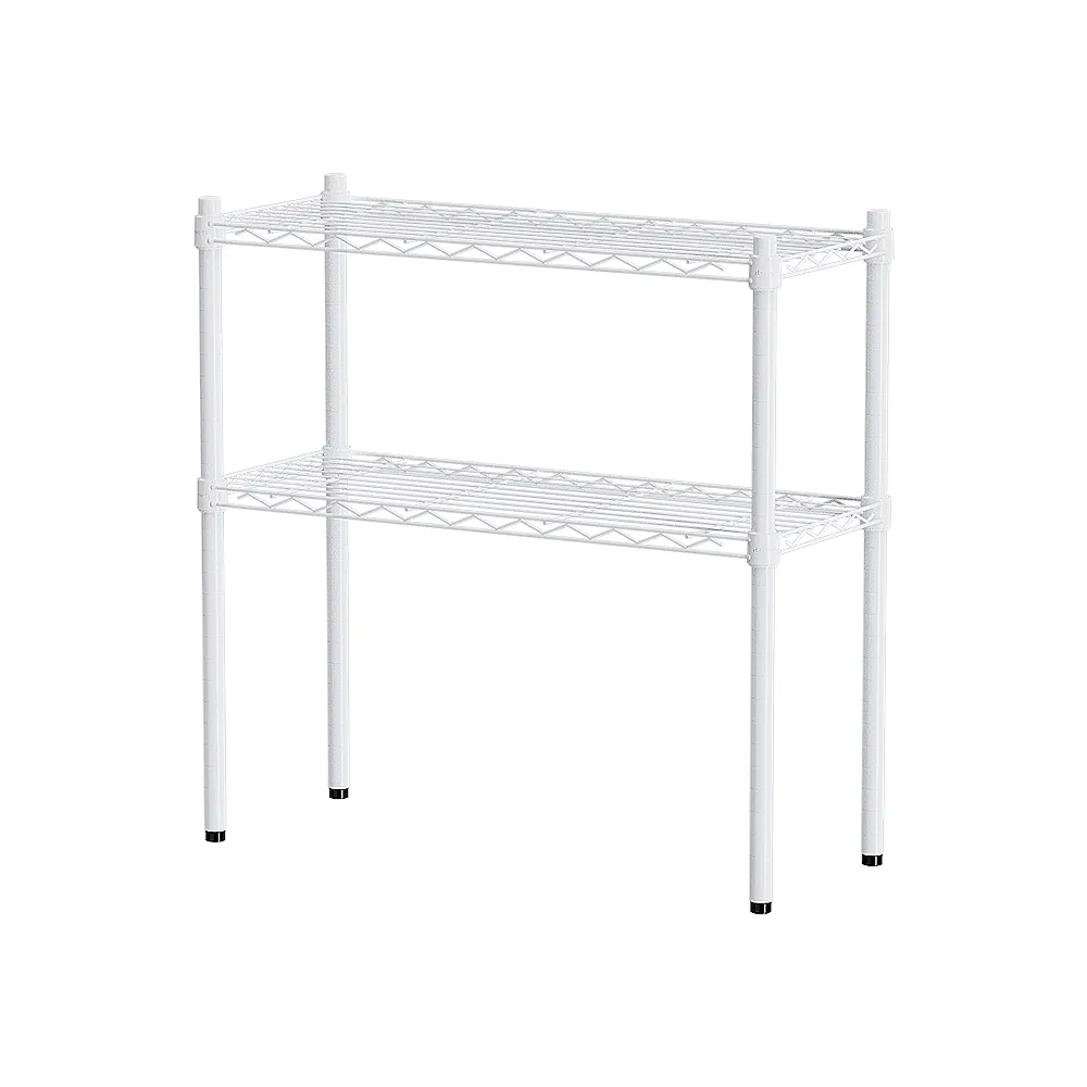 【dayneeds 日需百備】輕型 76x30x75公分烤漆二層架(鐵力士架/收納層架/鞋架/展示架/層架/鐵架)