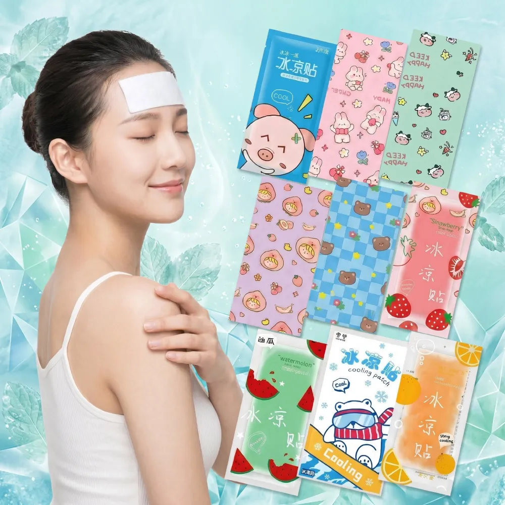 【VOLA 維菈】免冷藏 快速降溫 水果清涼貼 冰涼貼 散熱貼 水果香 薄荷 戶外 旅行