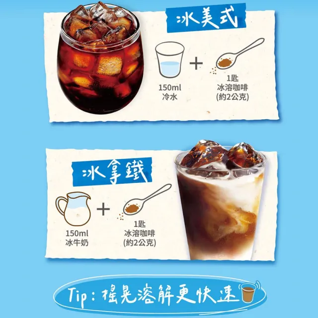 【NESCAFE 雀巢咖啡】冰溶美式咖啡80gX4罐(冰水可溶/夏季冰咖啡)