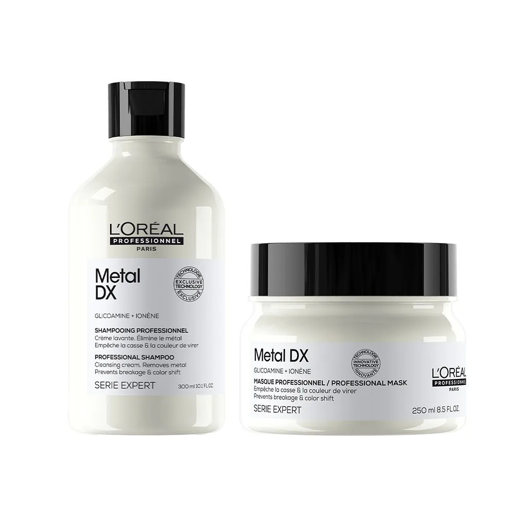 【L’OREAL 巴黎萊雅PRO】絲漾博吸金喚彩洗潤組(洗髮精300ml+髮膜/護髮250ml)