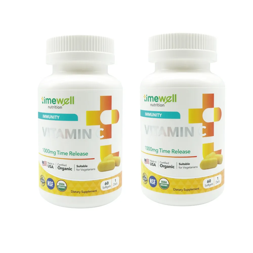 【timewell 時光安好】高單位緩釋型維生素C 1000mg(2入/120顆)