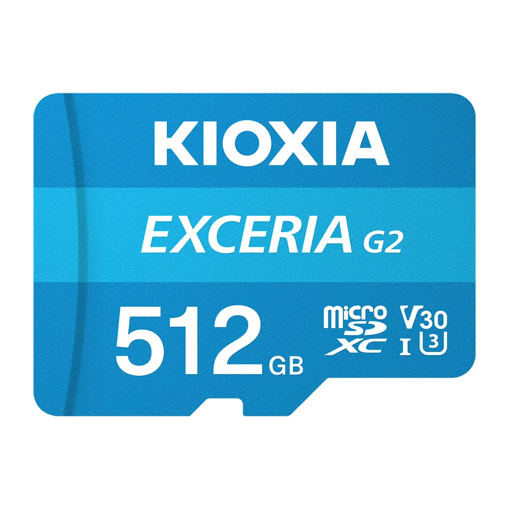 【KIOXIA  鎧俠】EXCERIA G2 MicroSDXC UHS-I U3/V30 512GB 記憶卡